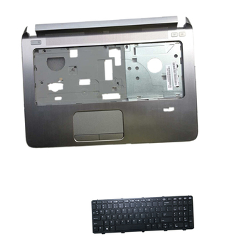 Laptop Keyboard Upper Case Cover C Shell For HP ProBook 455 G2 Black Silver US United States Edition